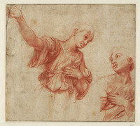 A 068
<br/>
Studie voor twee engelfiguren
<br/>
<em>Raffaello Sanzio (1483-1520)</em>